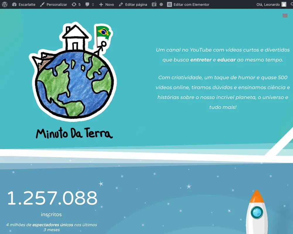 Prévia da página do Minuto da Terra